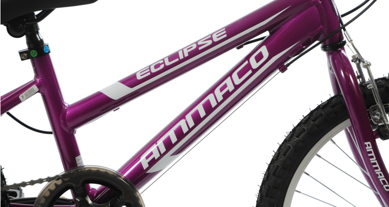 Ammaco Eclipse 20 Inch Wheel Kids Mountain Bike Purple-3